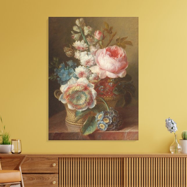 Toile Nature morte aux fleurs – Cornelis van Spaendonck (Insitu(Salon))