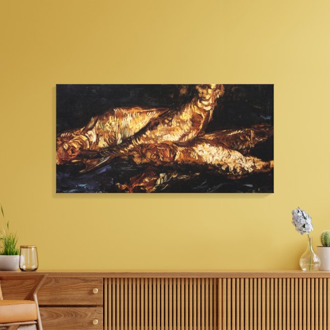 Toile Nature morte avec bloaters par Vincent van Gogh (Insitu(Salon))