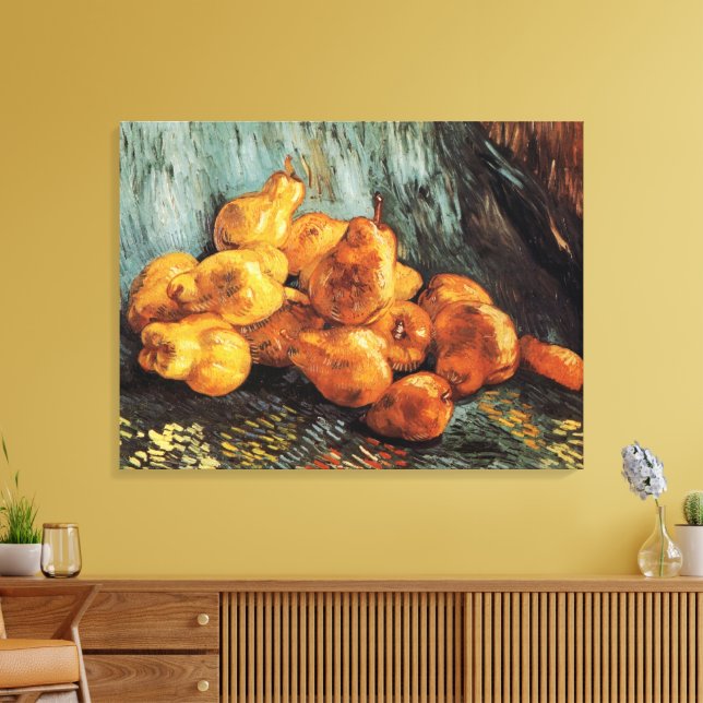 Toile Nature morte avec des poires coings de Vincent van (Insitu(Salon))