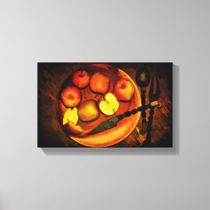 Toile Nature morte avec des pommes