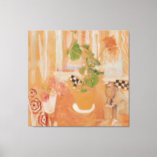Toile Nature morte avec tête en bronze