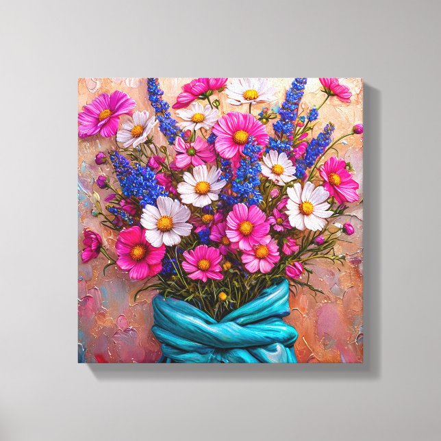 Toile Nature morte de belles fleurs (Recto)