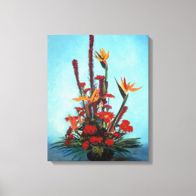 Toile Nature morte de fleurs/Still life of flowers (Recto)