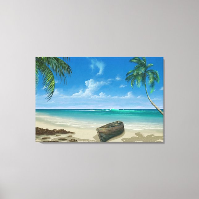 Toile Nature Paysage Plage Peinture Art (Recto)