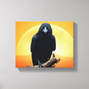 Toile Nature sauvage Crow-Raven Canvas Mur Art