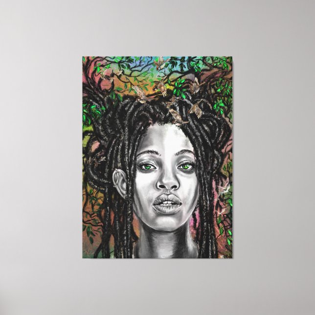 Toile Nature Woman Canvas Imprimer (Recto)