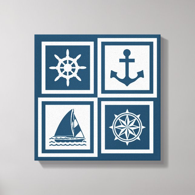 Toile Nautical themed design (Recto)