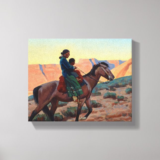 Toile Navajo Mother, 1945 par Maynard Dixon (Recto)