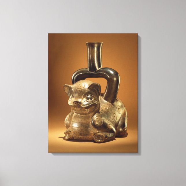 Toile Navire avec puma, Chavin Culture, c.90 av. J.-C. (Recto)