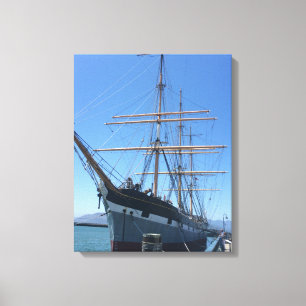 Toile Navire dans le port
