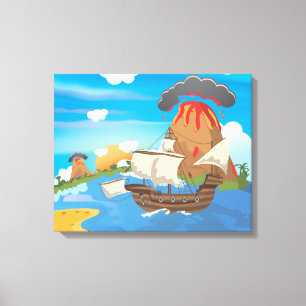 Toile Navire Pirate