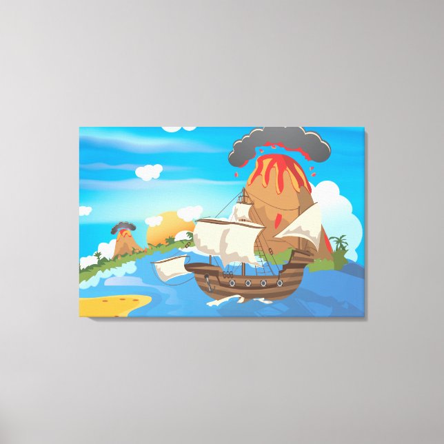 Toile Navire Pirate (Recto)