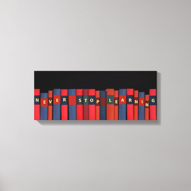 Toile Ne jamais cesser d'apprendre (Recto)