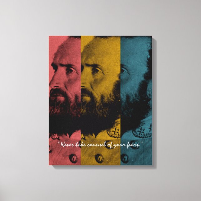 Toile Ne jamais prendre conseil de vos peurs (Recto)