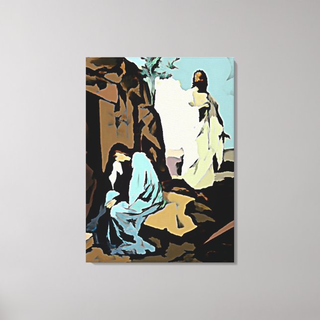 Toile Ne pleure pas Mary, son tombeau est vide ! (Recto)