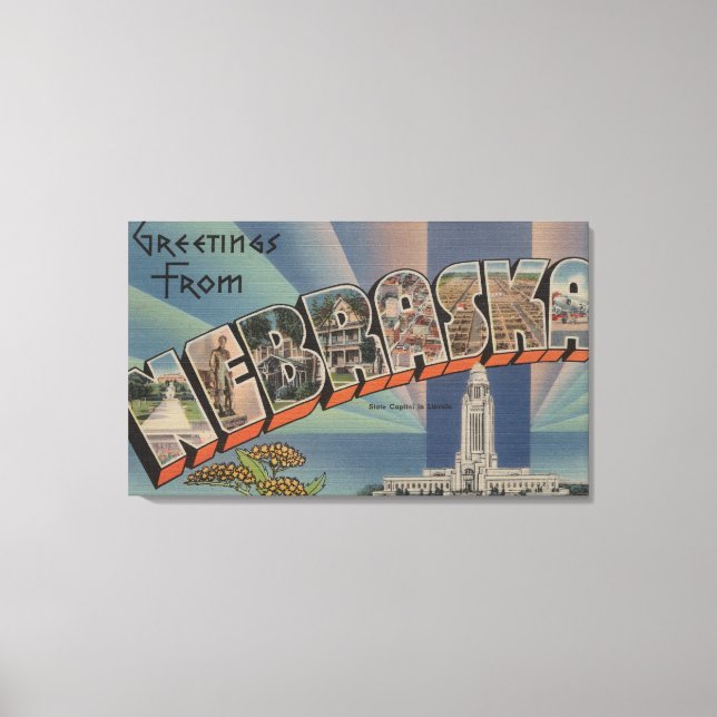 Toile Nebraska (Capitale nationale/Fleur) (Recto)