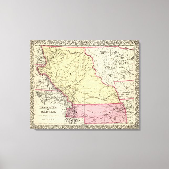 Toile Nebraska Et Kanzas (Recto)