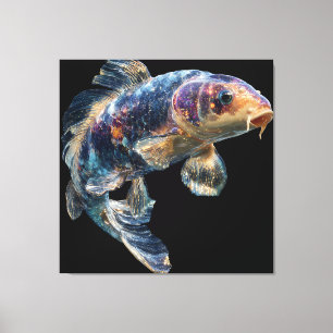 Toile Nébuleuse cosmique Koi