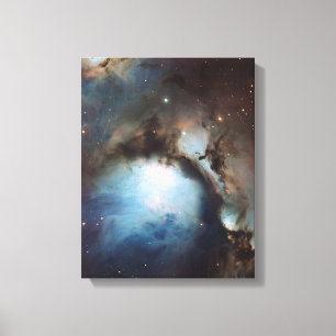 Toile Nébuleuse Orion Astronomie bleu marron beige ciel 