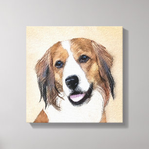 Toile Nederlandse Kooikerhondje Peinture - Chien Art