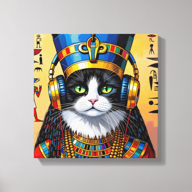 TOILE NEFERTITI REINE DU NIL-CHAT PERSAN 2 (Recto)