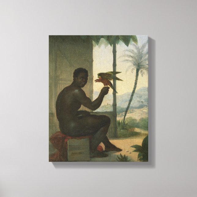 Toile Nègre brésilien avec un oiseau tropical (Recto)