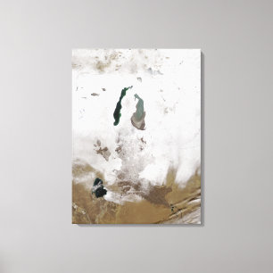 Toile Neige autour de la mer d'Aral