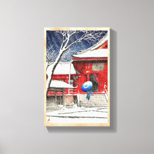 Toile Neige de Kawase Hasui à l'art de hanga d'Ueno
