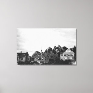 Toile Nelscott, cottages de l'Orégon sur l'océan