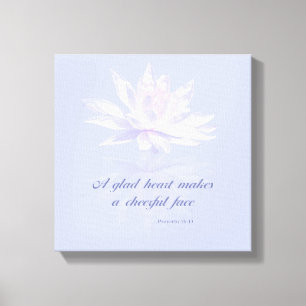 Toile Nénuphar de lavande du vers   de bible du 15:13 %