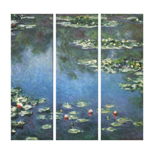 Toile Nénuphars de Claude Monet, Fleurs Vintages
