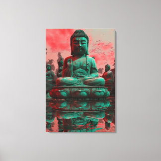 Toile Neon Bouddha