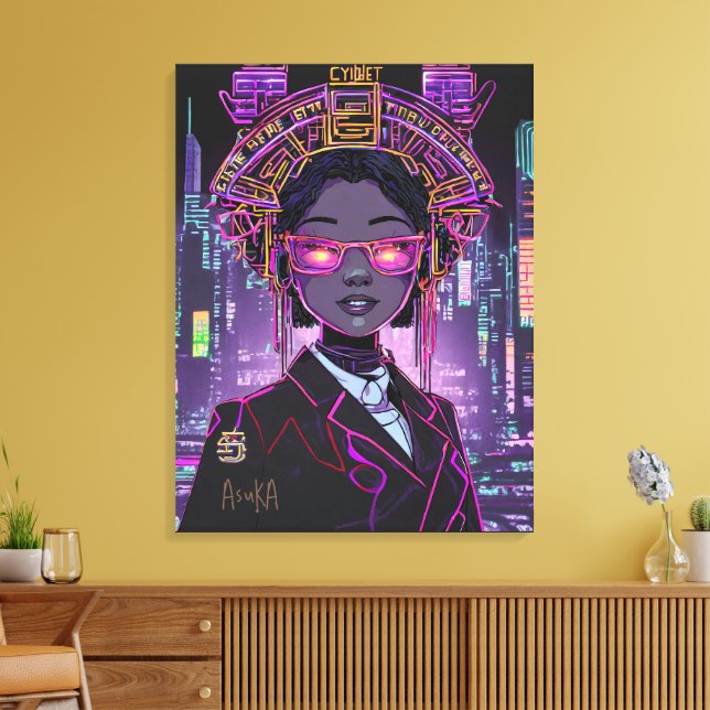 Toile Neon Future ID1028 (Insitu(Salon))