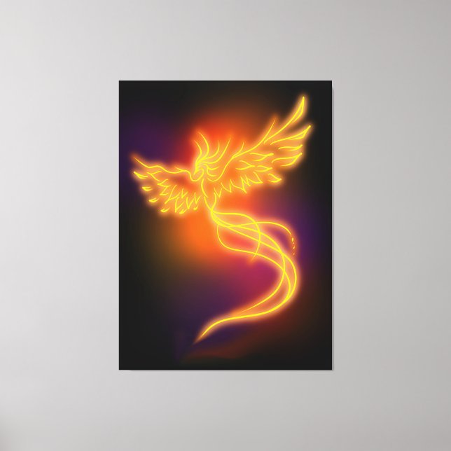 Toile Neon Phoenix (Recto)