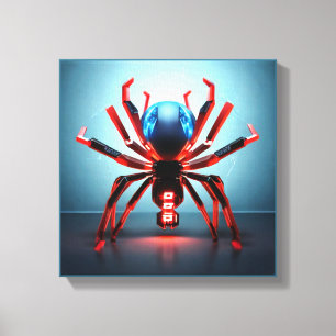 Toile Neon Spider Art