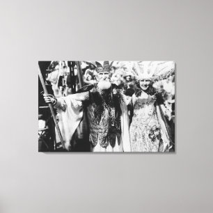 Toile Neptune et Miss America sur la photo du Carnaval