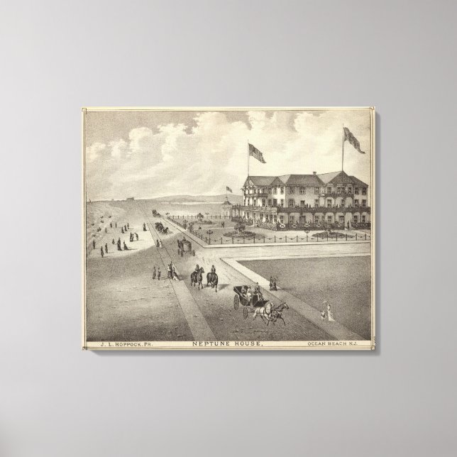 Toile Neptune House, Ocean Beach, NJ (Recto)