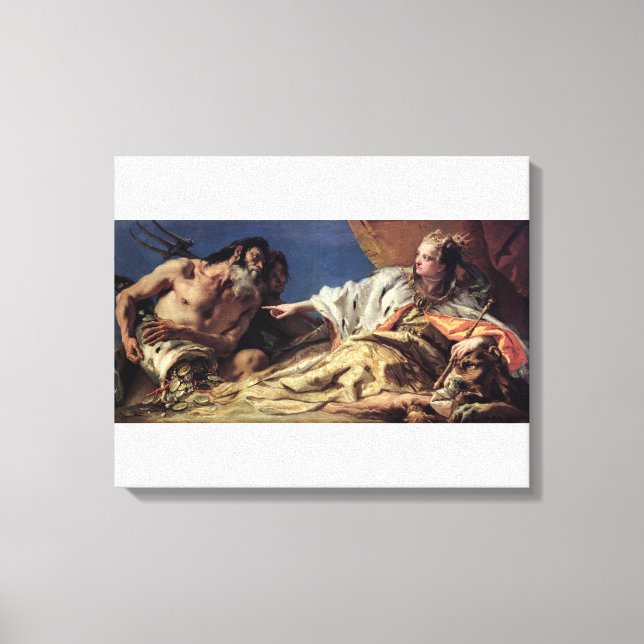 Toile Neptune offrant des cadeaux à Venise (fresque au p (Recto)