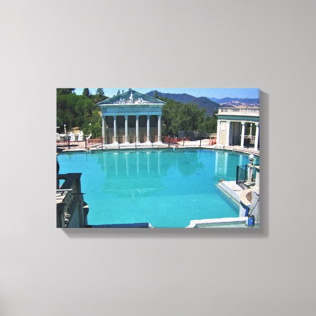 Toile Neptune pool at Hearst Castle, San Simeon, CA (Recto)