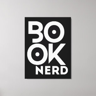 Toile Nerd de livres lisant des livres de littérature