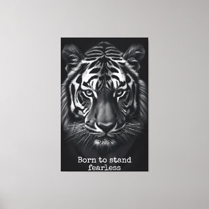 Toile Nés pour tenir tête sans peur