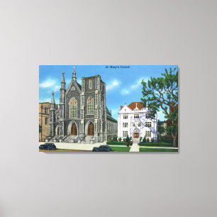 Toile New Haven, vue de CTExterior de St Mary