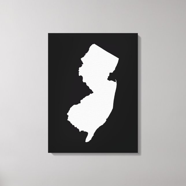 Toile New Jersey en blanc et noir (Recto)