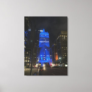 Toile New York Central Building NYC Park Avenue Nuit