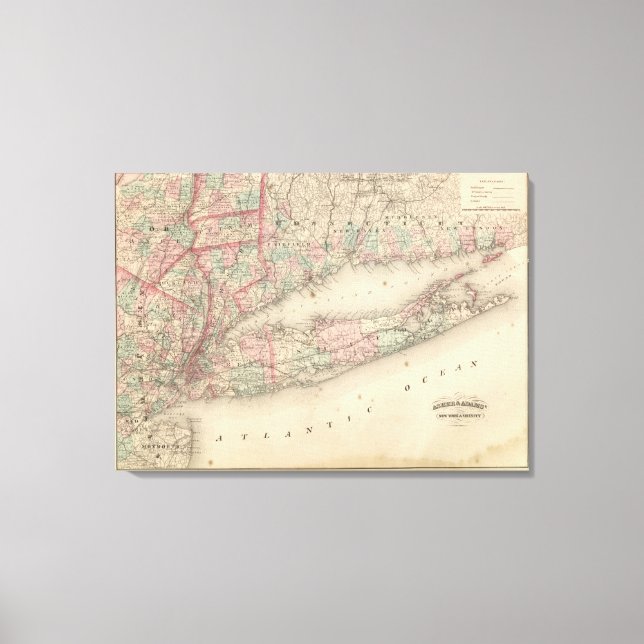 Toile New York City et ses environs (Recto)