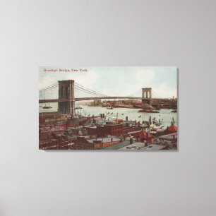Toile New York City, New York Vue du pont Brooklyn