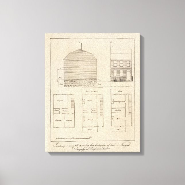 Toile New York, New Jersey, Pennsylvanie (Recto)