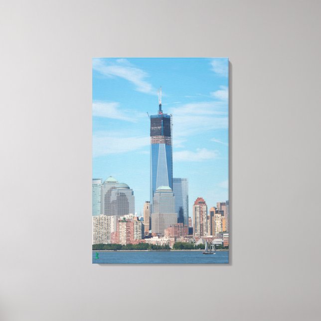 Toile New York, New York Ligne Skyline de Manhattan City (Recto)