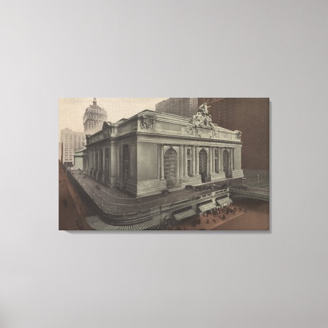 Toile New York, NY - Grand Central Station View (Recto)