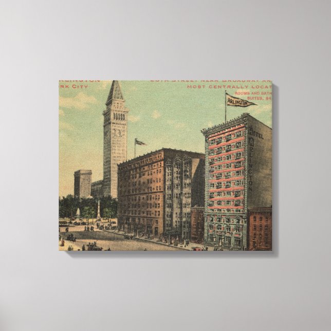 Toile New York, NY - Hotel Arlington Near (Recto)